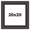 Square 3.5" Wide Ornate Brown Frame - UV Acrylic, Foam Board Backing, Hanging Hardware